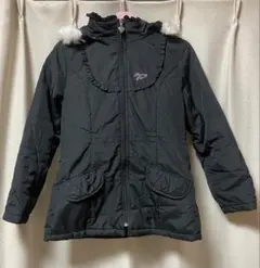 《最終お値下げ》メゾピアノ フードファー付き中綿コート140cm