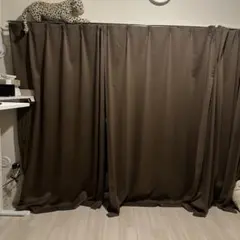 AIFY カーテンセット( Brown )- 4 Curtains
