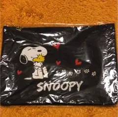【新品未使用】スヌーピー デニム風ポーチ(330×240mm)