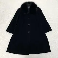 6416【美品】anatelier アルパカ混 フォックスファー 2wayコート 