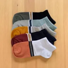 メンズソックス 5足セット 23～25cm 吸水速乾 ルームソックス