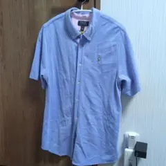 POLO RALPH LAUREN 半袖シャツ ライトブルー XL
