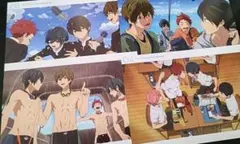 Free! ハイスピード! イラストギャラリーカード 4枚セット 遙 真琴 郁弥