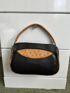 オーストリッチ・革　ハンドバッグ