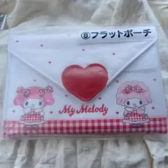 サンリオ当たりくじ非売品マイスイートピアノマイメロディ フラットポーチ