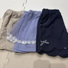 キッズ服 ボトムスセット（半ズボン・レギンス）110-120