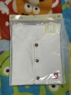 UNIQLO BABY ショートオール 半袖 ホワイト 80 新品未使用のサムネイル