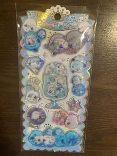 シマエナガ　ボンボンドロップシール　ウォーターインシール　シール