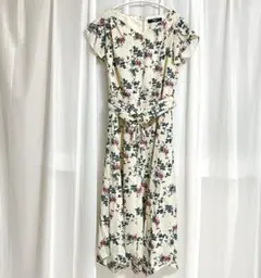 花柄ロングワンピース　Fabulous ベージュ　Fサイズ