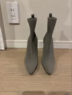 超美品！ZARAカーキソックスブーツ　36サイズ（23.5cm）