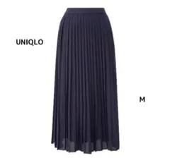 UNIQLO ネイビー プリーツスカート