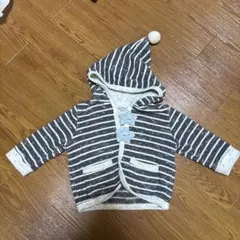 オーガニックコットン フード付きアウター 50-70cm