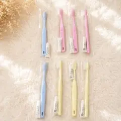 【新品・未使用】使い捨て歯ブラシ 歯磨き粉付き 携帯用歯ブラシセット 8本セットのサムネイル