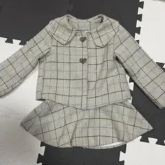 入園式 卒園式 フォーマル 式典 セットアップ ワンピース ハート チェック柄