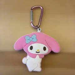マイメロディ リールキーホルダー LEDライト付き