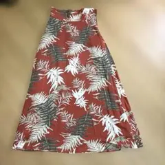 【URBAN RESEARCH】　ボタニカル柄ロングスカート　レーヨン　Fのサムネイル