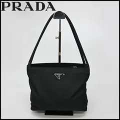 a864 PRADA【プラダ】 トートバッグ 三角ロゴ 三角プレート*