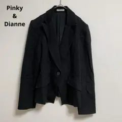 ピンキーアンドダイアン テーラードジャケット 無地 ブラック きれいめ S
