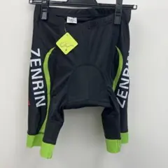 ZENRIN サイクルパンツ Sサイズ ブラック グリーンのサムネイル