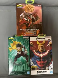 僕のヒーローアカデミア フィギュア 3点セット 爆豪勝己 緑谷出久 オールマイト