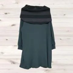 A1861 ヴィンテージ Vintage チュニック ワンピース 緑のサムネイル