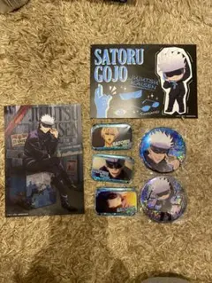 呪術廻戦　ホログラム缶バッジ　スクエア缶バッジ　五条悟　コンプリート