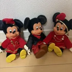 レトロミッキーマウス ぬいぐるみ 3体セット