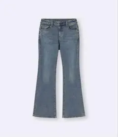 【写真あり】GU スリムフレアジーンズ 丈標準 Sサイズ