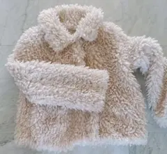 ページボーイ　レディース　アウター　ファーコート　ベージュ　冬服　もこもこ