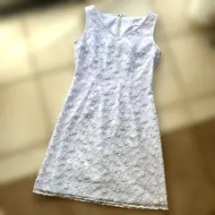 ATELIER SAB 花柄刺繍 ノースリーブワンピース Mのサムネイル