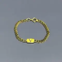 Valentino Bracelet Gold V Logo
