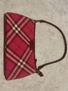 Burberry ブルーレーベル　ピンク チェック柄 ハンドバッグ