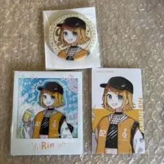 プロセカ クリフェス 鏡音リン エピカ 缶バッジ チェキ 箔押し 3点セット