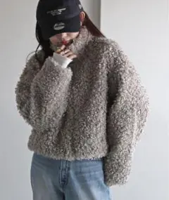 COURO プードルファースタンドショートジャケット