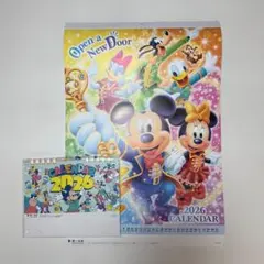 【非売品】2026年 ディズニーカレンダー 壁掛6枚物＆卓上セット