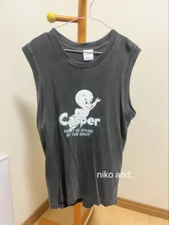 niko and... キャスパー ノースリーブ カットソー チャコールグレー