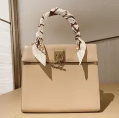 CELINE セリーヌ トグルチェーン ガンチーニ レザー ハンドバッグ