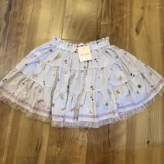 新品　メゾピアノ　110cm くま　スイーツ柄 スカート