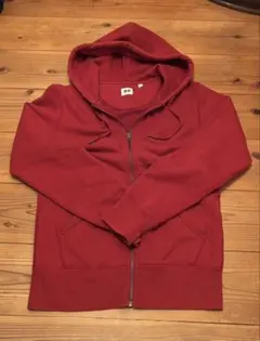 UNIQLO 赤 ジップパーカー S Y2K 平成 レトロ