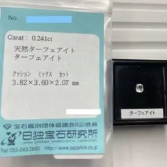 【超希少石/ソ付き】ターフェアイト　ルース　0.241ct