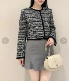 【SNIDEL】ミックスツイードジャケット