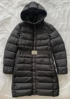 モンクレール　ダウンコート　グレー　ベルト付き　0サイズ　本物