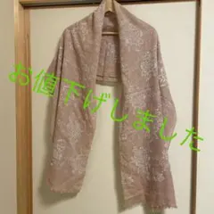 バラ模様　ショール