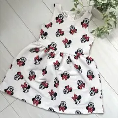 H&M エイチアンドエム　ディズニー　ミニー　ノースリーブ　ワンピース　110