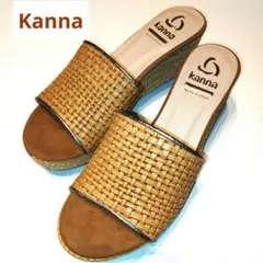 ❤美品❤Kannaカンナ ミュール ウェッジソール　23.5cm厚底　スペイン製のサムネイル