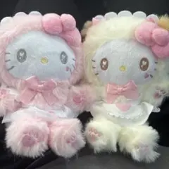 ハローキティ マスコットポーチねこねこメイド2体セット