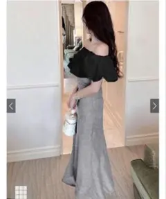 GRL グレイル 2wayバルーン スリーブ ワンピース[dk1056]