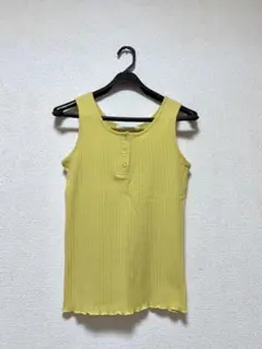 as know as イエロー リブタンクトップのサムネイル