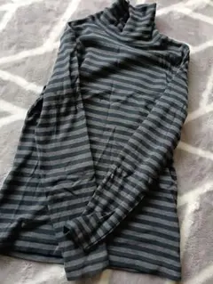 冬物最終★しまむら☆ボーダータートルネック