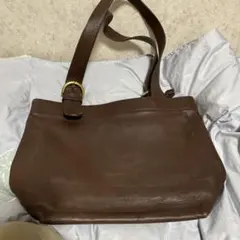 ブラウンレザー トートバッグ